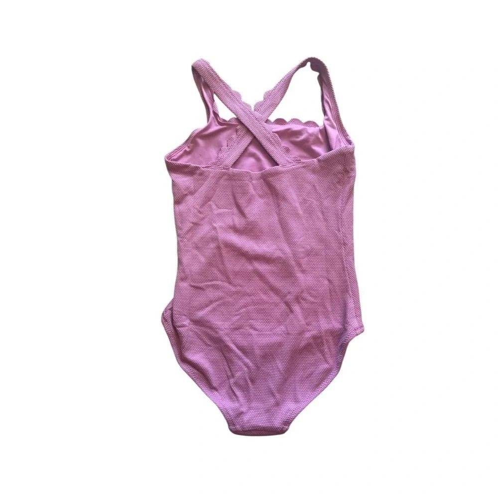 NWT Old Navy Girls Pink Textured Swimsuit Size Large (10-12)